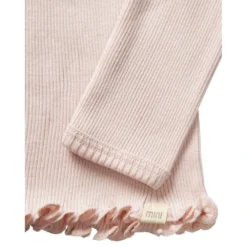 Minimalisma Silk/Cotton Belfast LS Envelope Top - Sweet Rose (0-2)