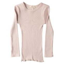 Minimalisma Silk/Cotton Bergen LS Top - Sweet Rose (2-11y)