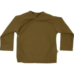 Minimalisma Organic Cotton Mini Baby Top - Golden Leaf Sale