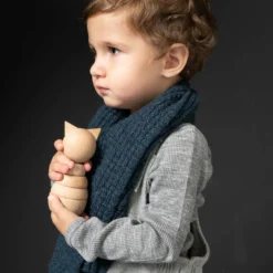 Minimalisma Alpaca Kram Scarf - Navy Teal Hats / Scarves / Mittens 8 Minimalisma Alpaca Kram Scarf - Navy Teal Hats / Scarves / Mittens