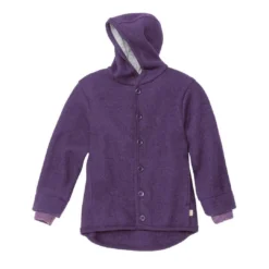 Disana Sale Boiled Wool Jacket - Plum
