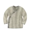Disana Organic Merino Baby Cardigan - Grey/Natural Cardigans & Jumpers