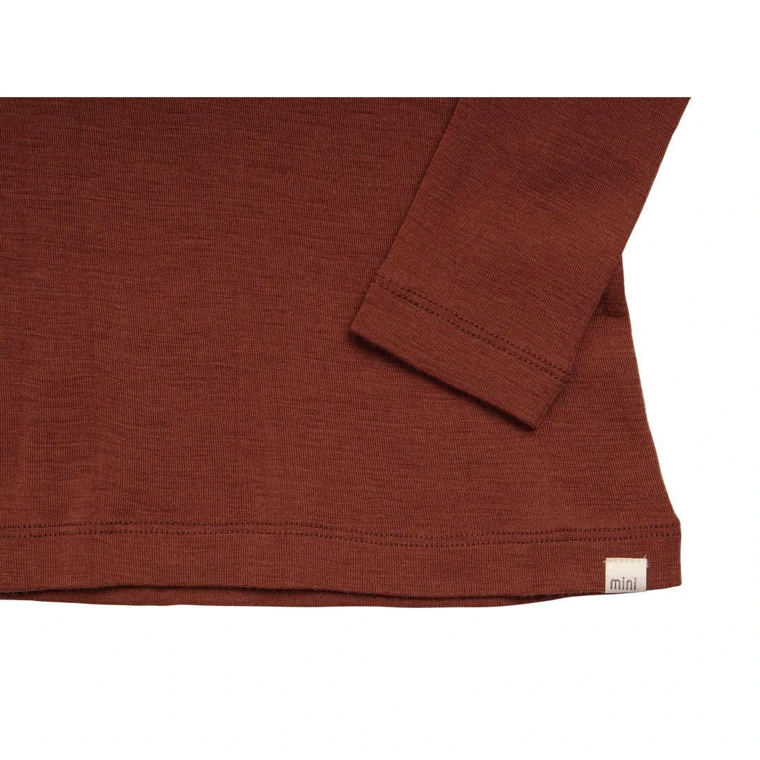 Minimalisma Womens Merino Turtleneck Top - Rhubarb 6 Minimalisma Womens Merino Turtleneck Top - Rhubarb