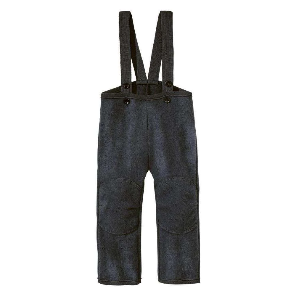 Disana Organic Boiled Wool Dungarees - Anthracite 3 Disana Organic Boiled Wool Dungarees - Anthracite