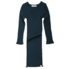 Minimalisma Merino Wool Alda Night Dress - Navy Teal Dresses & Skirts