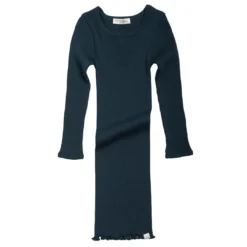 Minimalisma Merino Wool Alda Night Dress - Navy Teal Dresses & Skirts