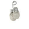 Hats / Scarves / Mittens Disana Knitted Merino Mittens - Grey/Natural