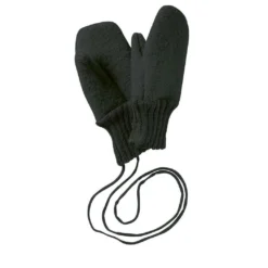 Disana Hats / Scarves / Mittens Boiled Wool Gloves - Anthracite