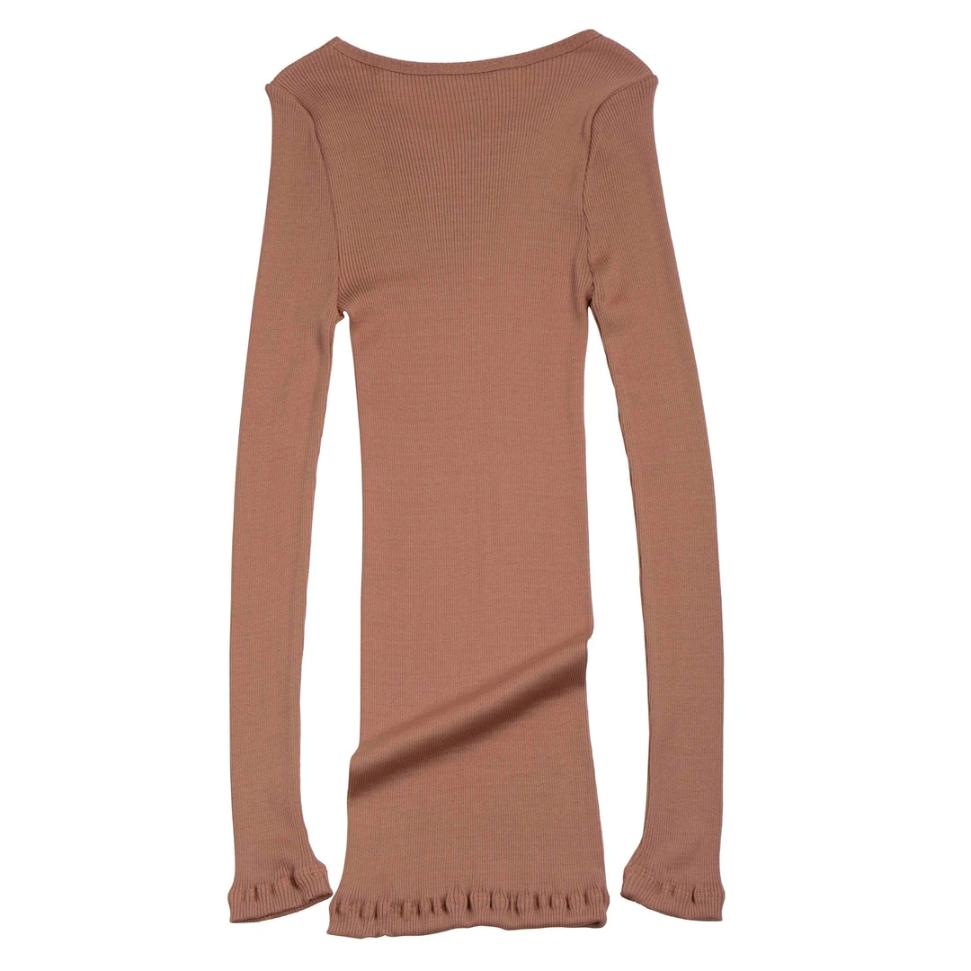 Minimalisma New Womens Gerda Silk/Cotton Top - Nougat 4 Minimalisma New Womens Gerda Silk/Cotton Top - Nougat