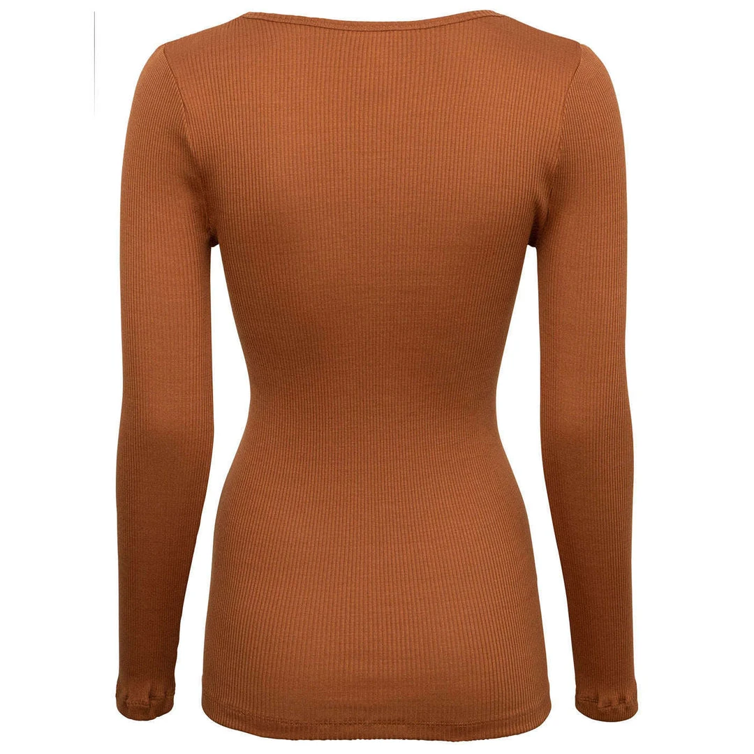 Minimalisma Womens Gerda Silk/Cotton Top - Rooibos New 4 Minimalisma Womens Gerda Silk/Cotton Top - Rooibos New