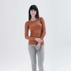 Minimalisma Womens Gerda Silk/Cotton Top - Rooibos New 7 Minimalisma Womens Gerda Silk/Cotton Top - Rooibos New