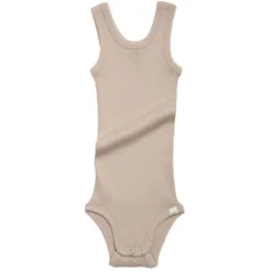 Minimalisma Bodies & Jumpsuits Merino Aarhus Tank Baby Body - Sand