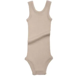 Minimalisma Bodies & Jumpsuits Merino Aarhus Tank Baby Body - Sand