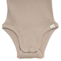 Minimalisma Bodies & Jumpsuits Merino Aarhus Tank Baby Body - Sand