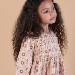 Apolina Sale Kari Smock Dress - Loaf Tin Floral Melba (last One - 7-9y)