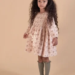 Apolina Sale Kari Smock Dress - Loaf Tin Floral Melba (last One - 7-9y)