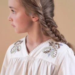 Apolina Willow Midi Dress - Folk Floral Cream Sale