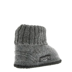 Bergstein Cozy Adults Wool Slipper - Grey Booties & Slippers