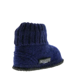 Bergstein Cozy Adults Wool Slipper - Dark Blue