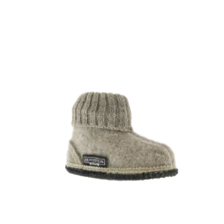 Bergstein Cozy Adults Wool Slipper - Beige Booties & Slippers