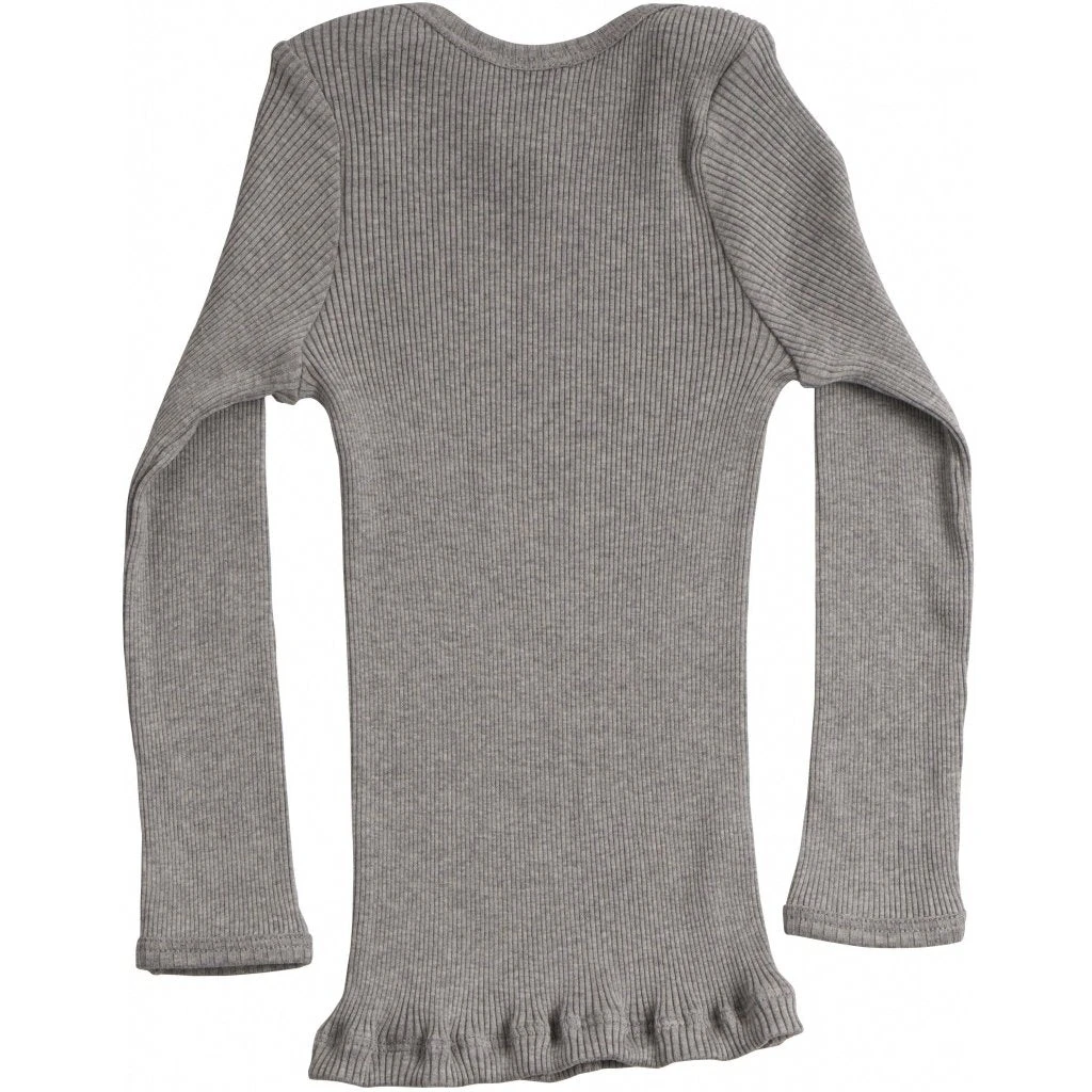 Minimalisma Silk/Cotton Belfast LS Envelope Top - Grey Melange (0-2) Sale 4 Minimalisma Silk/Cotton Belfast LS Envelope Top - Grey Melange (0-2) Sale