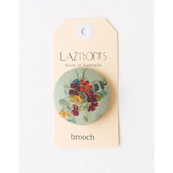 Lazybones Nasturtium Brooch Womens 3 Lazybones Nasturtium Brooch Womens