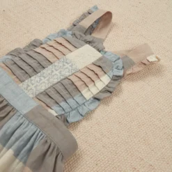 Apolina Lena Pinafore Dress - Blanket Check Cream Sale 9 Apolina Lena Pinafore Dress - Blanket Check Cream Sale