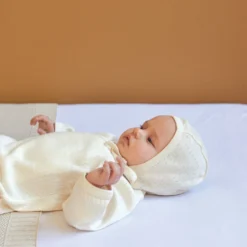 Nature Baby Bodies & Jumpsuits Pointelle Kimono Stretch & Grow - Natural 7 Nature Baby Bodies & Jumpsuits Pointelle Kimono Stretch & Grow - Natural