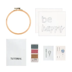 Numero 74 Create Hoop Kit - Be Happy