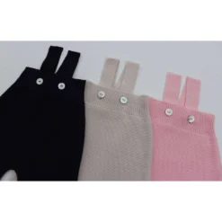 Selana Organic Cotton Baby Dungarees - Rose