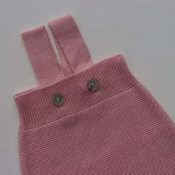 Selana Organic Cotton Baby Dungarees - Rose