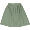 Poudre Organic Organic Cotton Long Button Skirt - Oil Green Dresses & Skirts