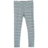 Serendipity Organics Organic Cotton Child Leggings - Atlantic/Off White Stripe Leggings & Pants