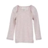Sale Serendipity Organics Baby Long Tee - Pink/Offwhite