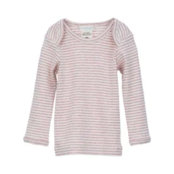 Sale Serendipity Organics Baby Long Tee - Pink/Offwhite