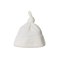 Nature Baby Organic Cotton Knotted Beanie - Pointelle Hats / Scarves / Mittens