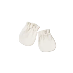 Nature Baby Hats / Scarves / Mittens Organic Cotton Newborn Mittens - Natural