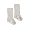 Nature Baby Organic Cotton Rib Socks - Light Grey Marl