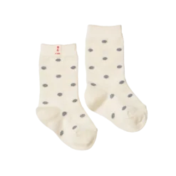 Nature Baby Organic Cotton Socks - Grey Polka Dot