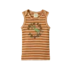 Nature Baby Sale Organic Cotton Singlet Top - Save The Frogs Print