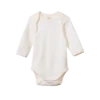 Nature Baby Organic Cotton Long Sleeve Body Suit - Natural 2 Nature Baby Organic Cotton Long Sleeve Body Suit - Natural
