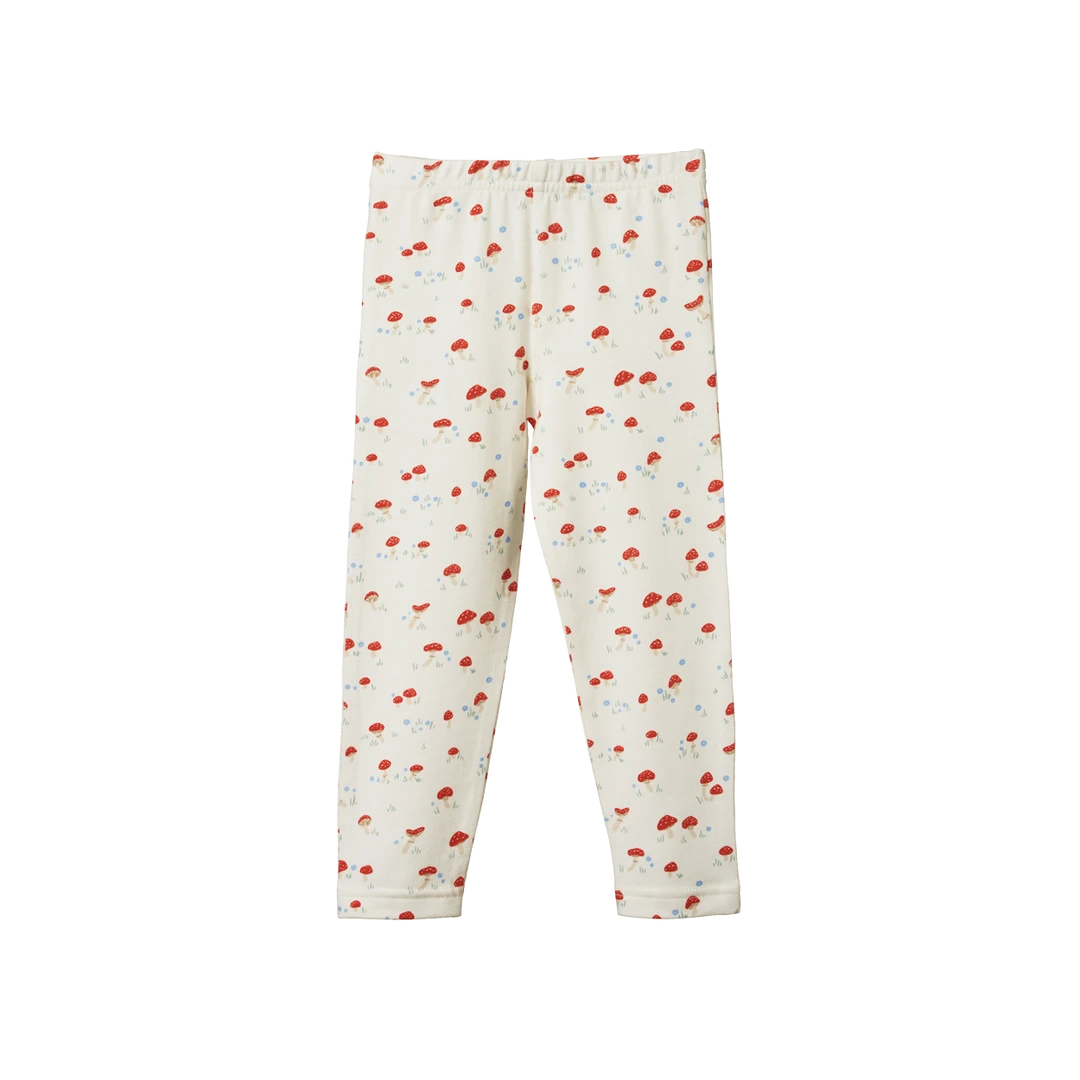 Nature Baby Sale Organic Cotton Leggings - Mushroom Valley Print 3 Nature Baby Sale Organic Cotton Leggings - Mushroom Valley Print