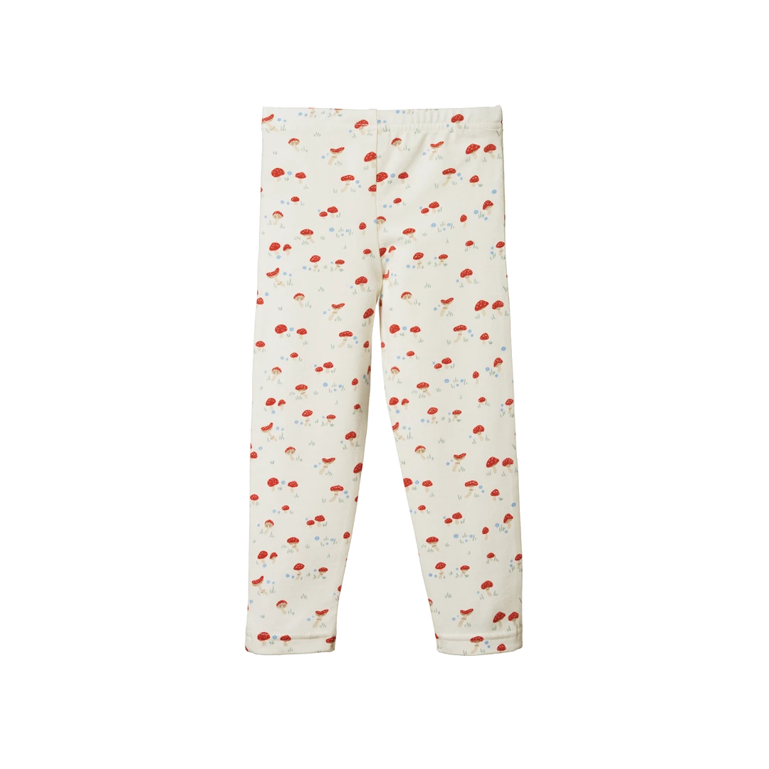 Nature Baby Sale Organic Cotton Leggings - Mushroom Valley Print 4 Nature Baby Sale Organic Cotton Leggings - Mushroom Valley Print