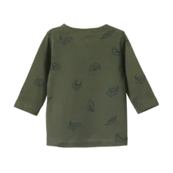 Nature Baby New Long Sleeve River Tee - Oak Leaf Thyme Print