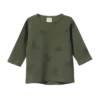 Nature Baby New Long Sleeve River Tee - Oak Leaf Thyme Print