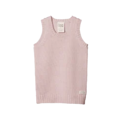 Nature Baby Merino Knit Vest - Rose Bud