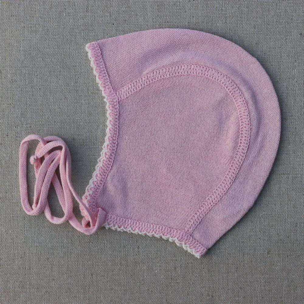 Selana Organic Cotton Baby Bonnet - Rose 3 Selana Organic Cotton Baby Bonnet - Rose