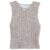 Serendipity Organics Baby Alpaca Rib Vest - Sand (6m & 9m Left) Sale