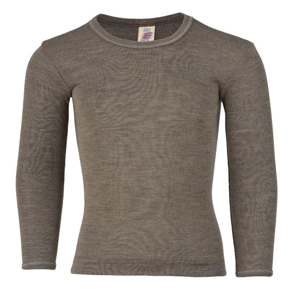 Tops Engel Long Sleeved Top In Wool/Silk - Walnut 3 Tops Engel Long Sleeved Top In Wool/Silk - Walnut