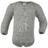 Engel Wool/Silk Long Sleeved Bodysuit – Grey Melange Bodies & Jumpsuits